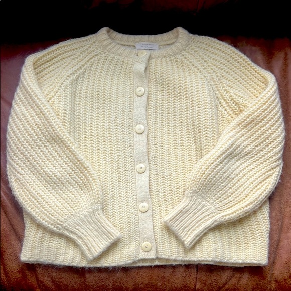 Pale Yellow Sezane Emile Sweater- Medium. - Picture 2 of 8